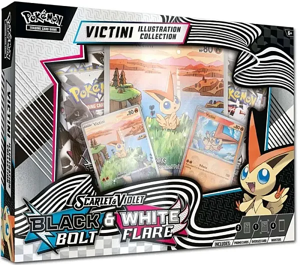 POKEMON TCG - SCARLET & VIOLET BLACK BOLT WHITE FLARE VICTINI ILLUSTRATION COLLECTION - EN
